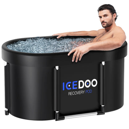 Upgrade XL 129 Gal Large Oval Ice Bath Tub for Athletes